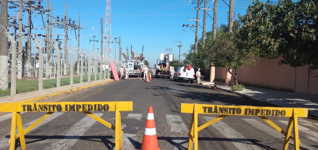 Nota – DEMTRAN informa interdição da Rua Santos Dumont trecho defronte a Subestação da Energisa